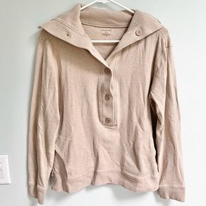 Banana Republic Tan Sweatshirt Top Medium
